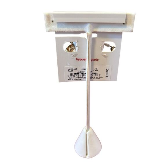 Lucky Brand Goldtone Cage Hoop Earrings. - Picture 4 of 6